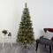 6ft. Pre-Lit Frosted Swiss Pine & Berries Artificial Christmas Tree with Clear LED Lights